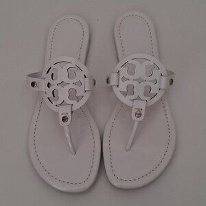Tory Burch Women’s Miller Sandals Size 9.5 Optic White